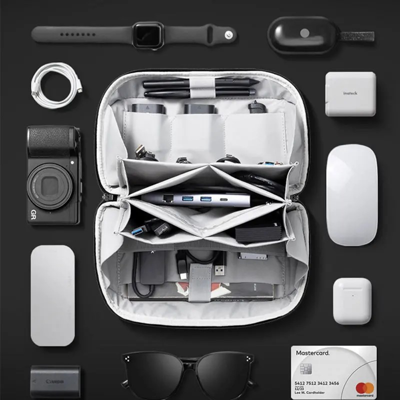 Cable Organizer - Bolsa multifuncional para accesorios digitales, mejorada,
