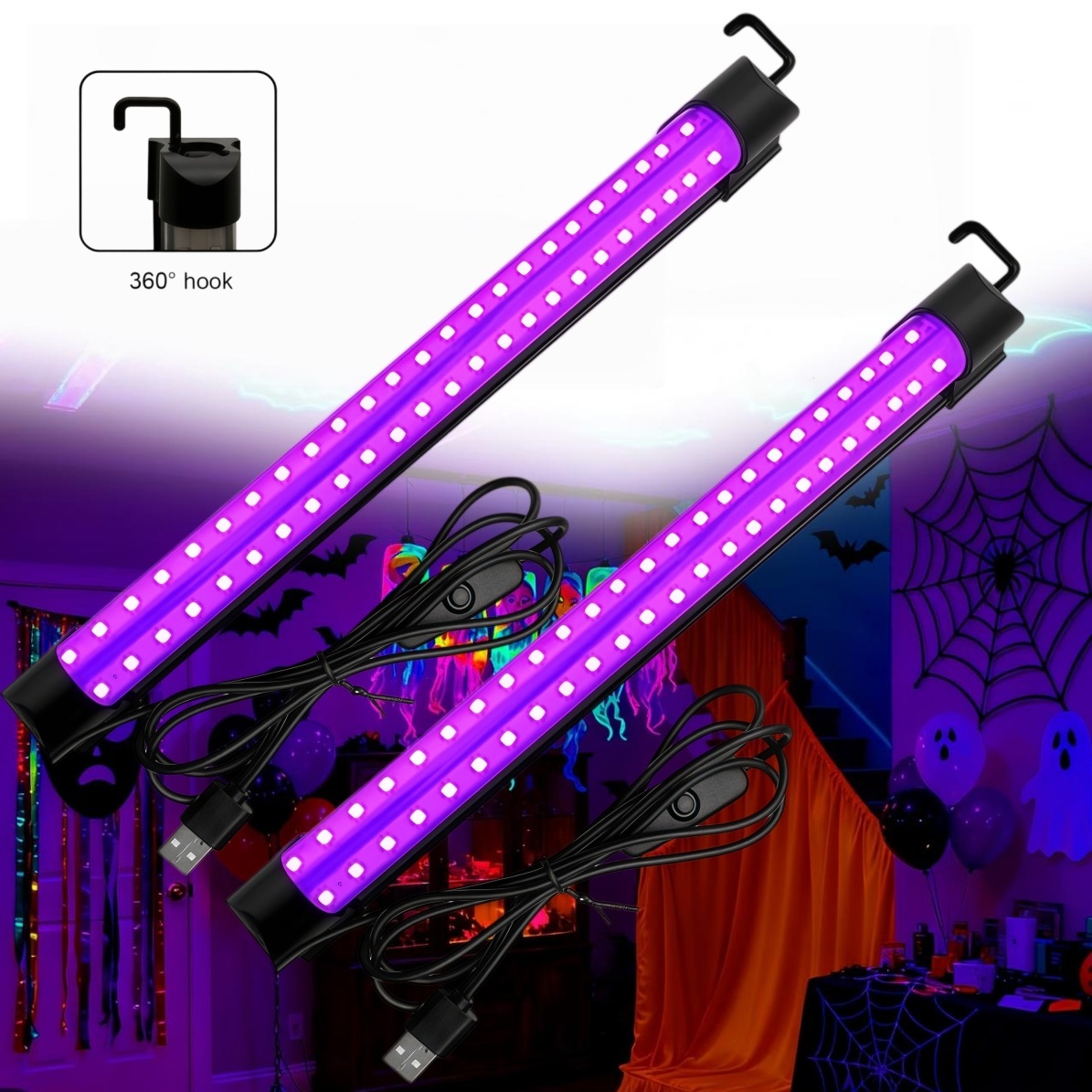 Usb Hub - Tubo de Luz Negra de 5W/10W