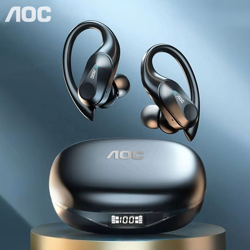 Headphones Wireless - Choice AOC Auriculares deportivos inalámbricos Bluetooth