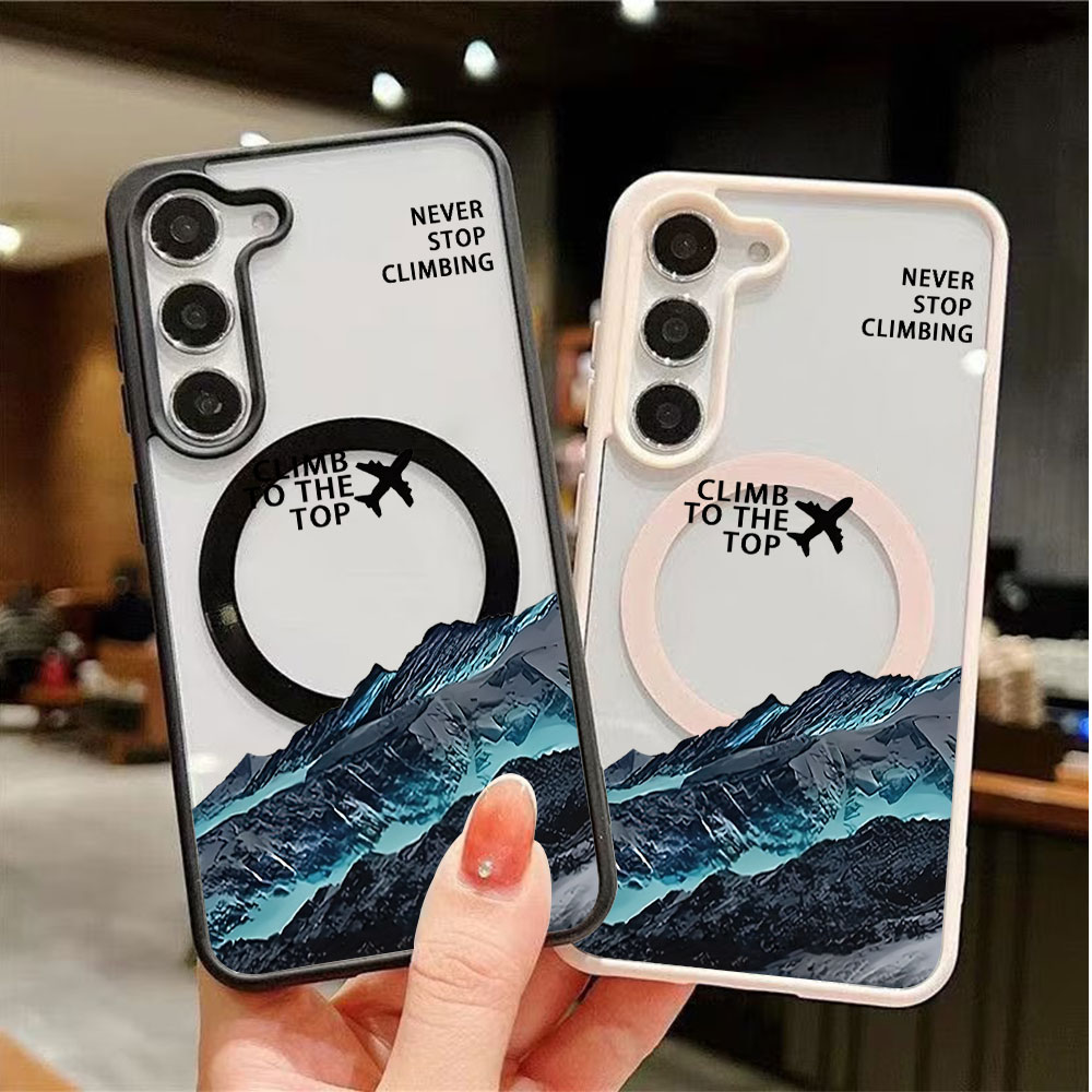 Wireless Charger - Funda magnética con frases inspiradoras para