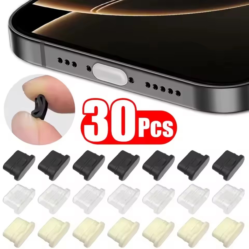Usb Charger - Tapas antipolvo de silicona suave para