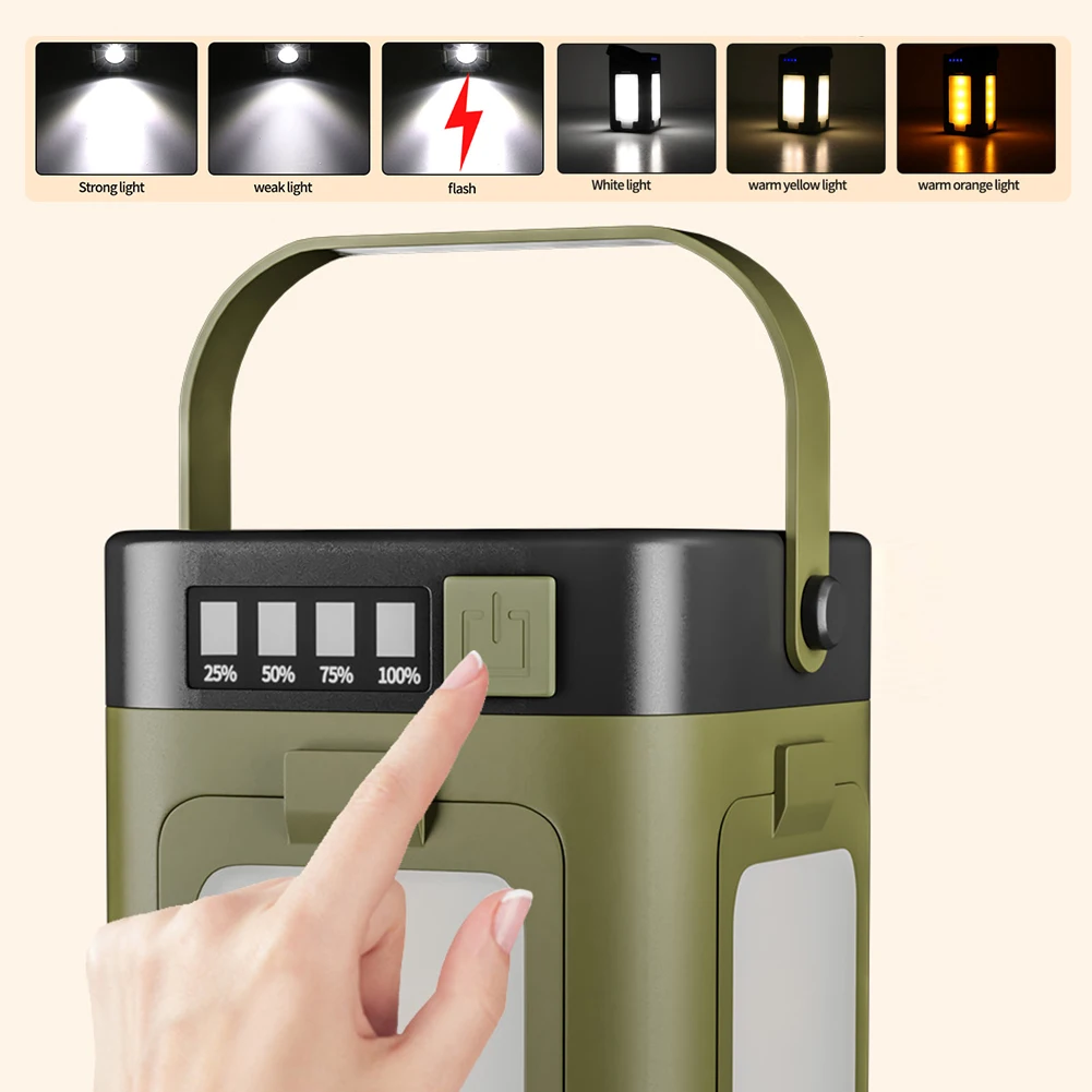 Lámpara Solar Portátil para Ca - Power Bank reseña y precio