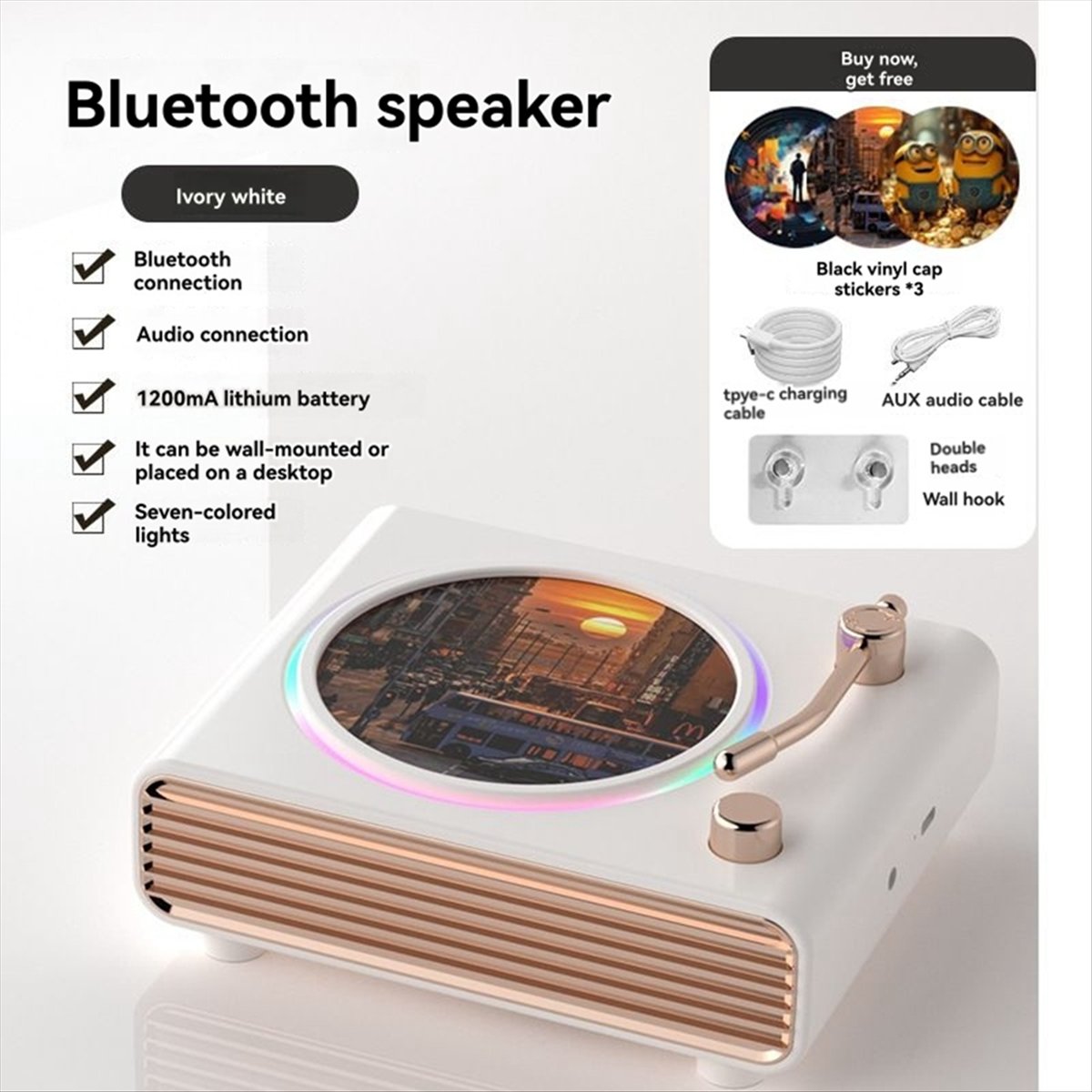 * X07A Altavoz Bluetooth blanc - Bluetooth Speaker reseña y precio