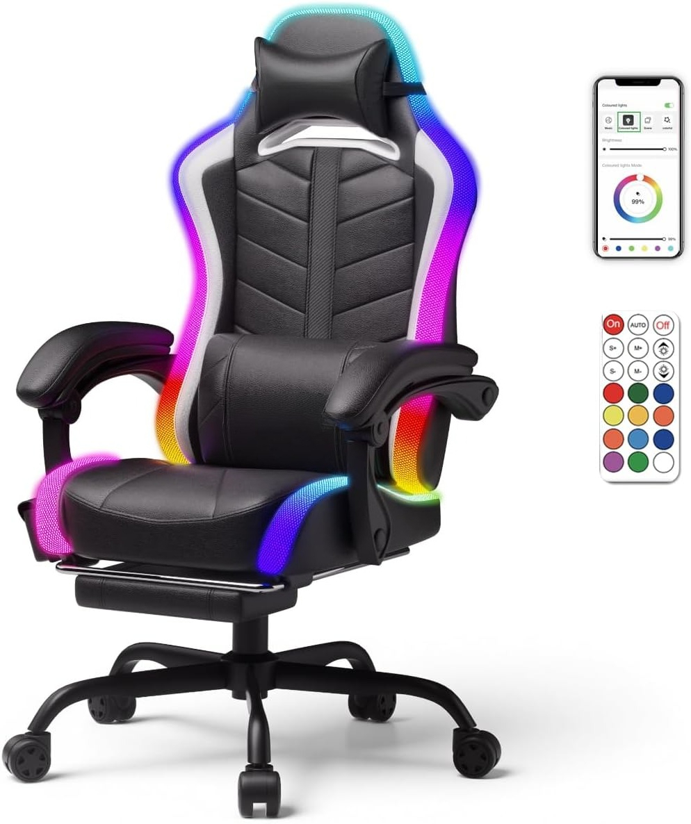 Silla Gaming Premium de Cuero  - Bluetooth Speaker reseña y precio
