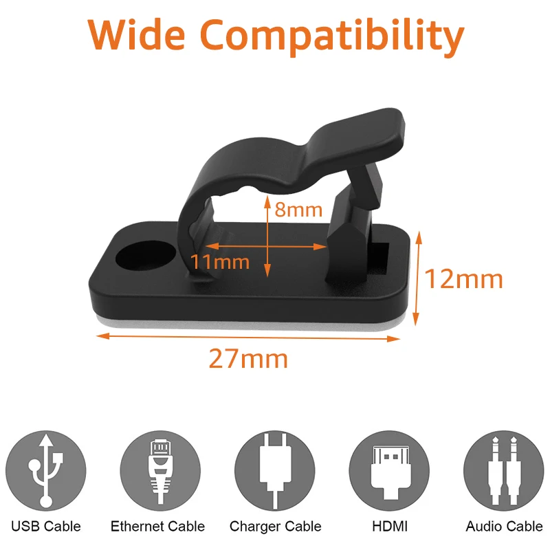 10/50PCS Clips organizadores d - Usb Charger reseña y precio