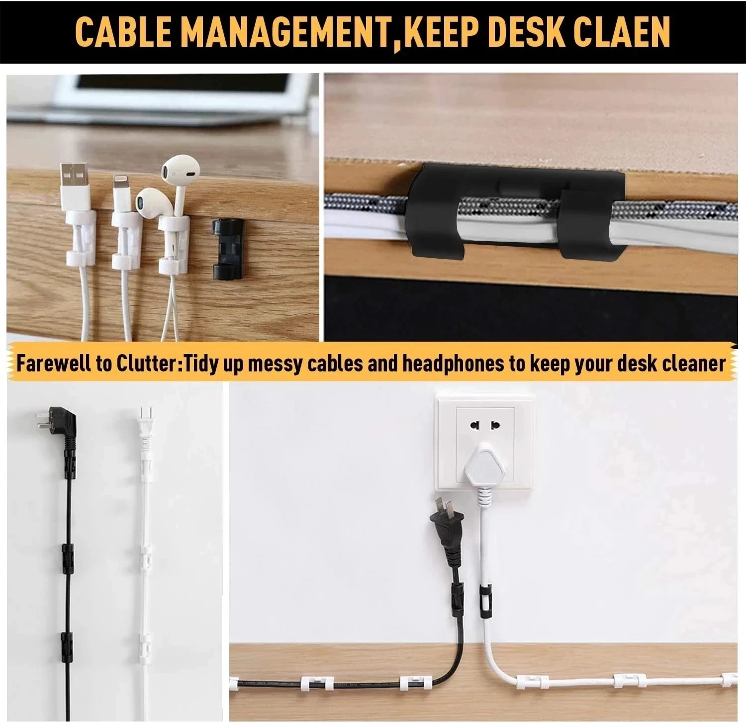 Pequeños clips organizadores d - Cable Organizer reseña y precio
