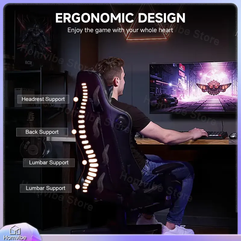 Silla de Juego Ergonómica con  - Bluetooth Speaker reseña y precio