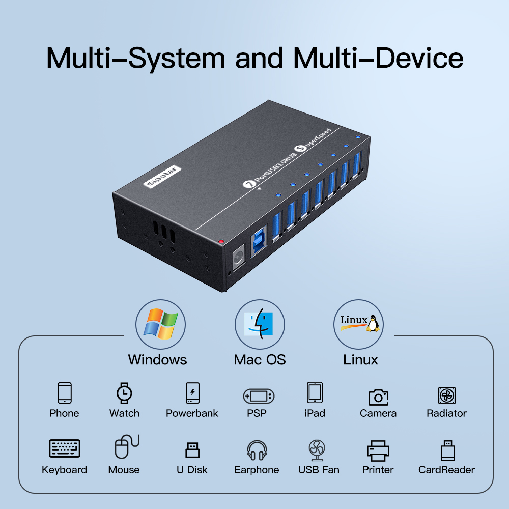 Hub USB 3.0 Industrial A-173 d - Usb Hub reseña y precio