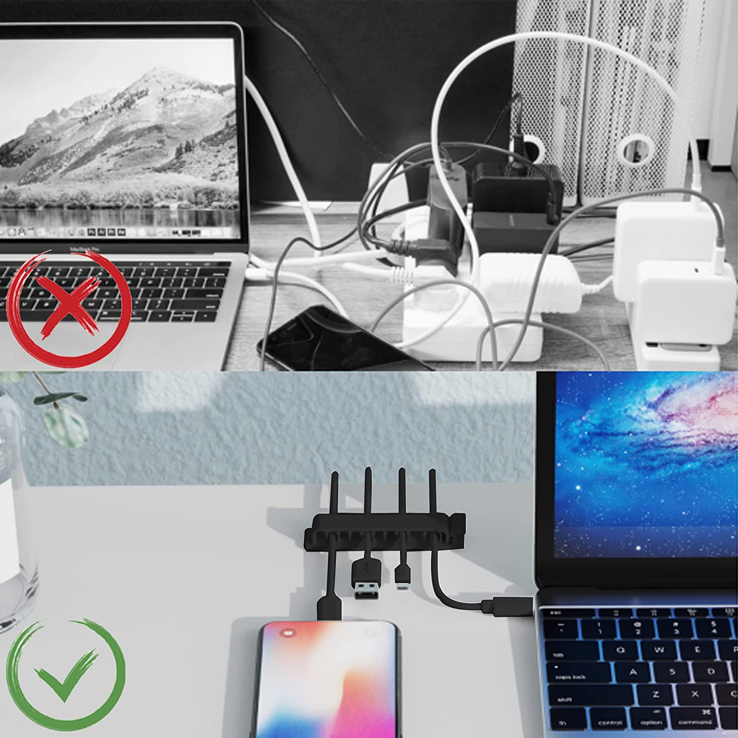 Organizador de cables, soporte - Cable Organizer reseña y precio
